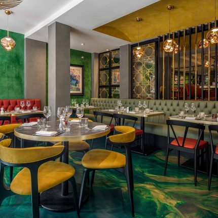 Vibrant and relaxed restaurant atmosphere during Monday Steak Night at Aqua.