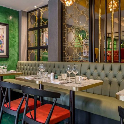 Traditional Sunday roast dinner at Aqua Bar and Grill, Mediterranean restaurant Bromley.