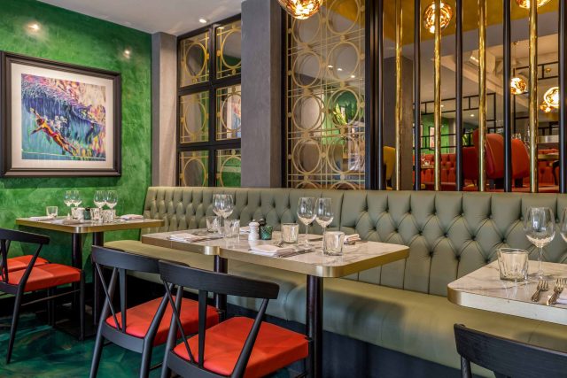 Traditional Sunday roast dinner at Aqua Bar and Grill, Mediterranean restaurant Bromley.