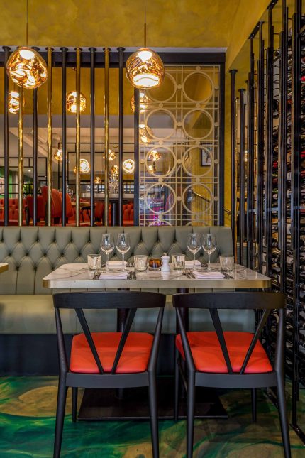 Succulent 28-day dry-aged British steaks on the grill at Aqua Restaurant Bromley.